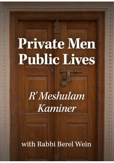 R' Meshulam Kaminer<br>Private Men, Public Lives<br> From the Biography Series