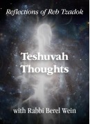 Teshuvah Thoughts  - Reflections of Reb Zadok / Part 1
