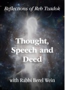 Thought, Speech and Deed  - Reflections of Reb Zadok / Part 1